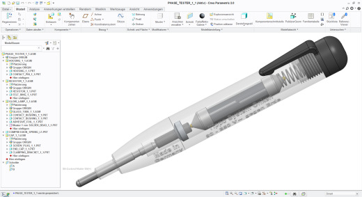 Phase Tester相位检测笔3D数模图纸 CREO设计 附STP缩略图